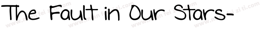 The Fault in Our Stars字体转换